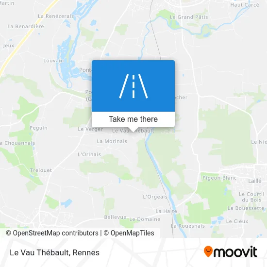 Le Vau Thébault map