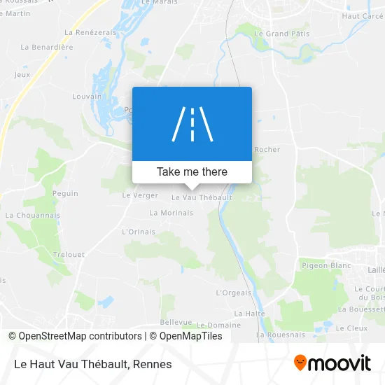 Le Haut Vau Thébault map