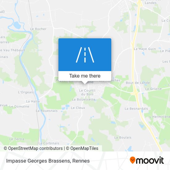 Impasse Georges Brassens map