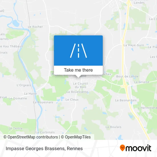 Impasse Georges Brassens map