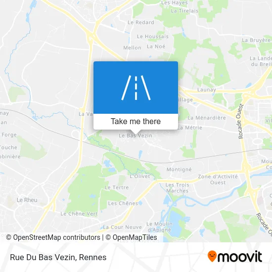 Rue Du Bas Vezin map