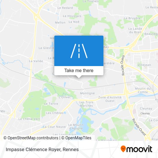 Impasse Clémence Royer map