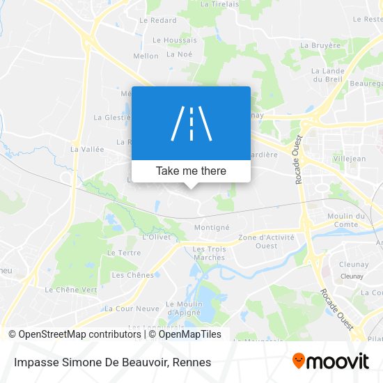 Impasse Simone De Beauvoir map