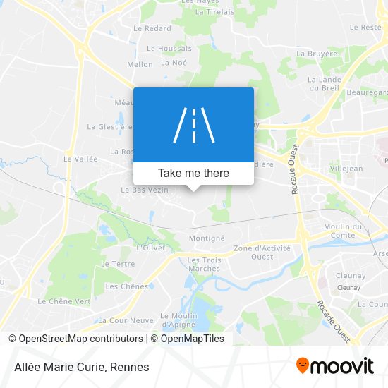 Allée Marie Curie map