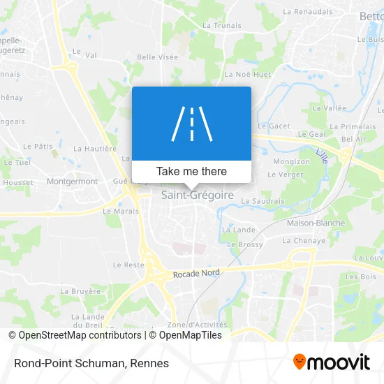 Rond-Point Schuman map
