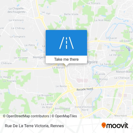 Rue De La Terre Victoria map