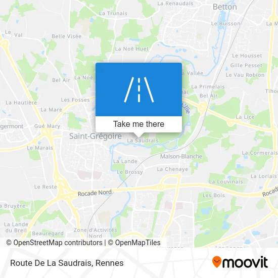 Route De La Saudrais map