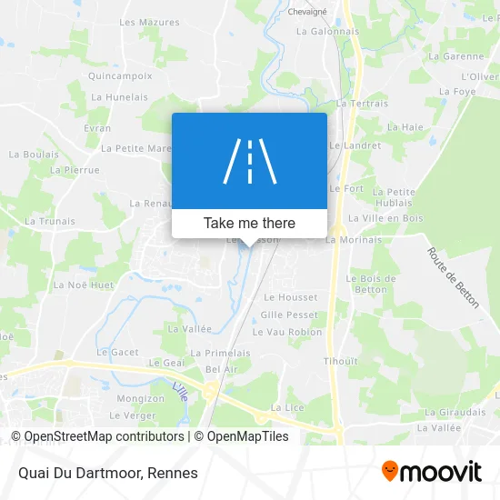 Quai Du Dartmoor map