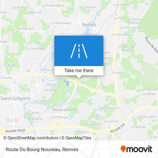 Route Du Bourg Nouveau map