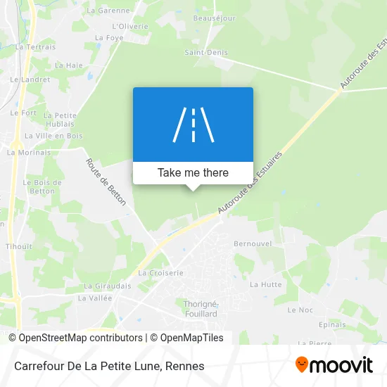 Carrefour De La Petite Lune map