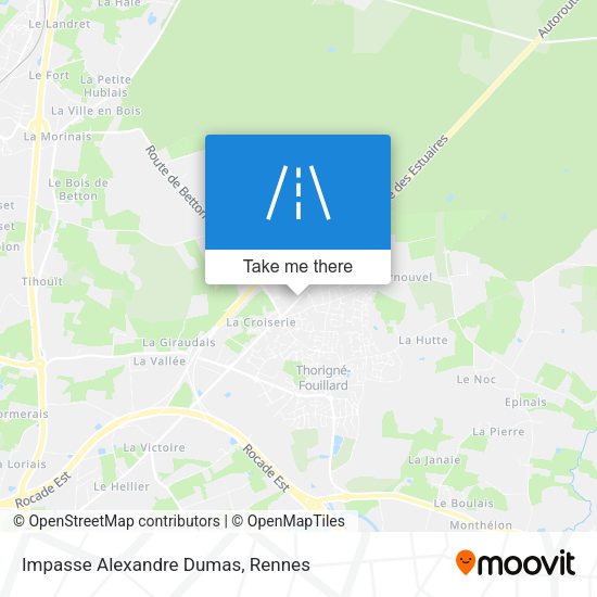 Impasse Alexandre Dumas map