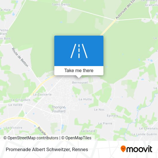 Promenade Albert Schweitzer map