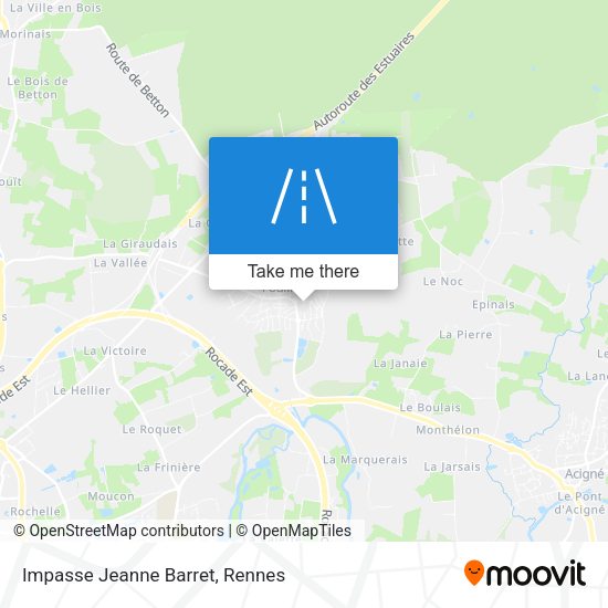 Impasse Jeanne Barret map