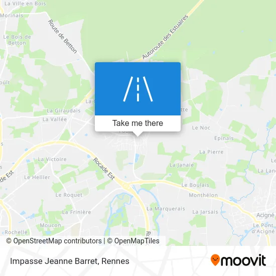 Impasse Jeanne Barret map