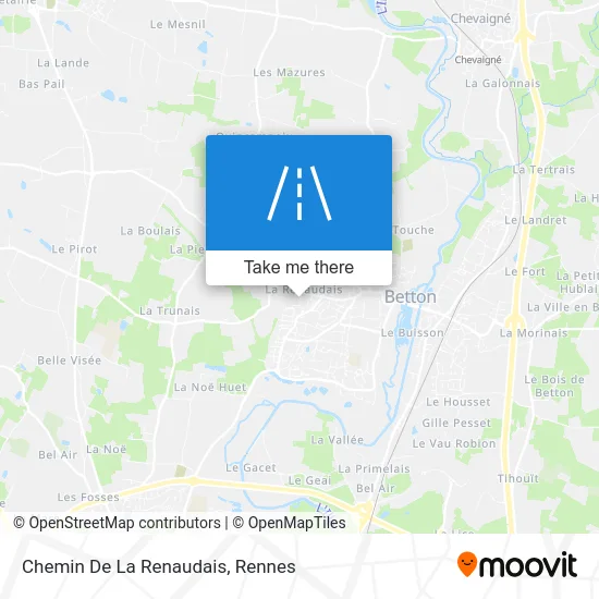 Chemin De La Renaudais map