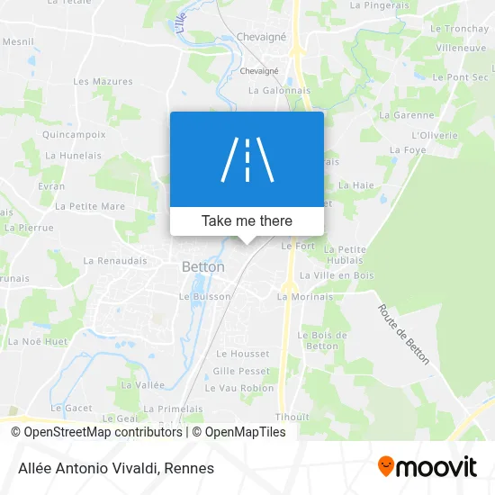 Allée Antonio Vivaldi map