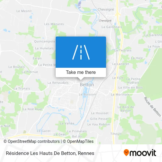Résidence Les Hauts De Betton map