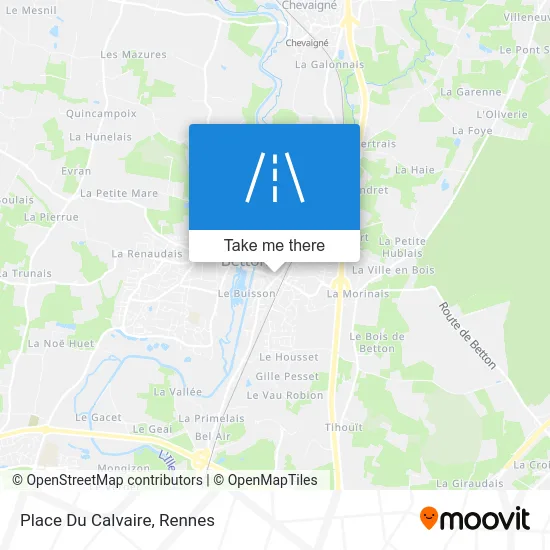 Place Du Calvaire map