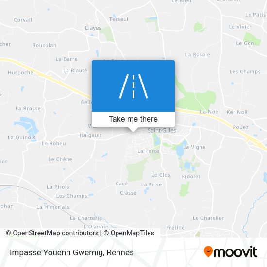 Impasse Youenn Gwernig map