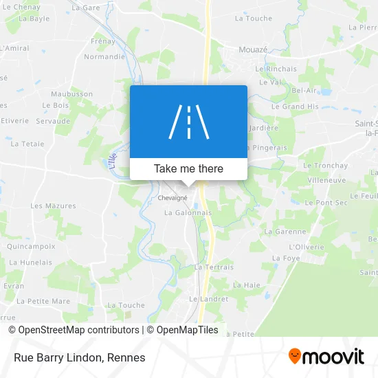 Rue Barry Lindon map