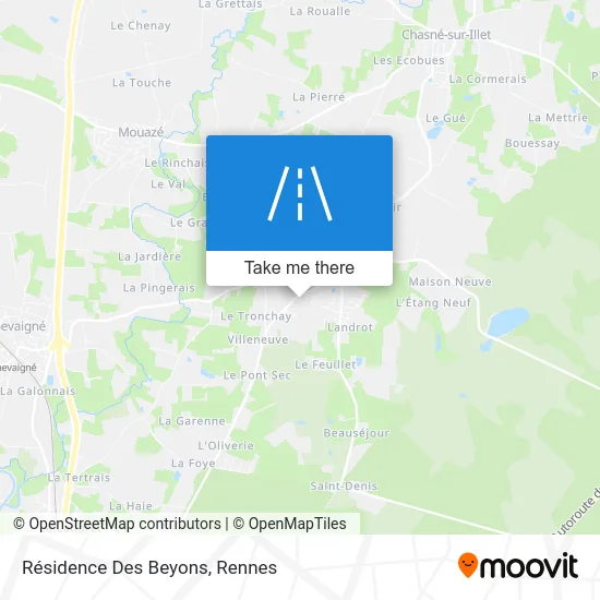 Résidence Des Beyons map