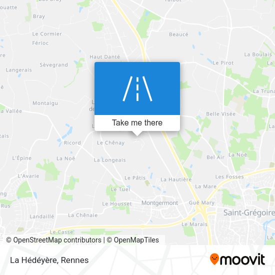 La Hédéyère map