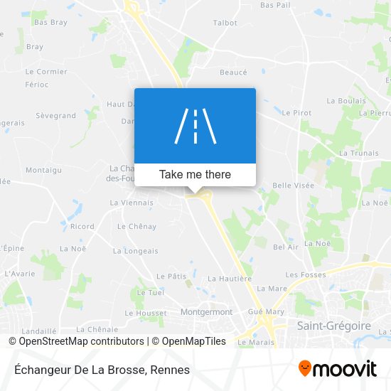 Échangeur De La Brosse map