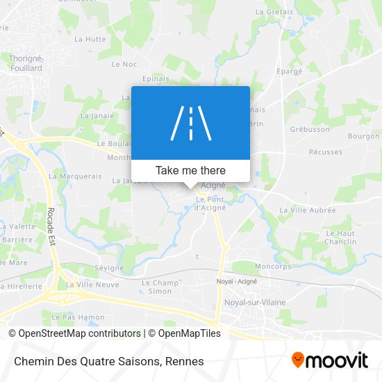 Chemin Des Quatre Saisons map