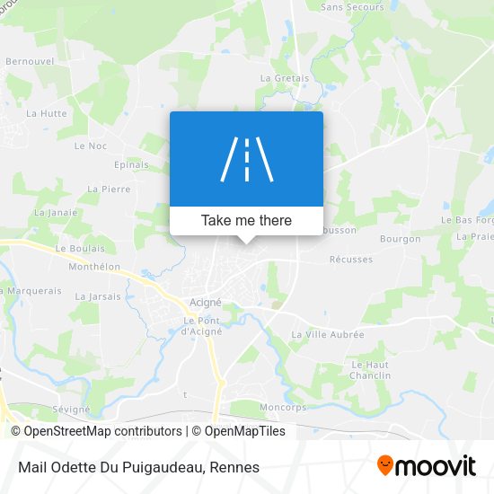 Mail Odette Du Puigaudeau map