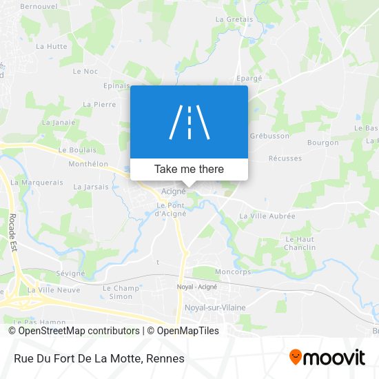 Rue Du Fort De La Motte map