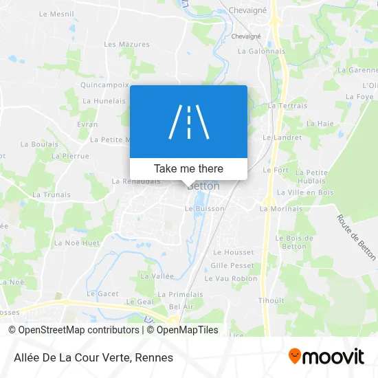 Allée De La Cour Verte map