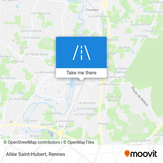 Allée Saint-Hubert map