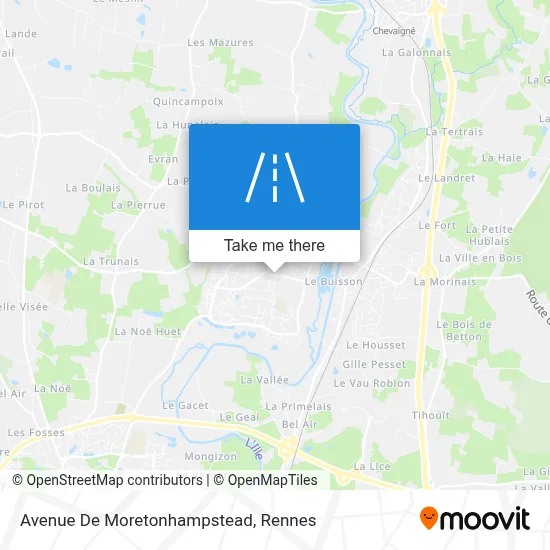 Avenue De Moretonhampstead map