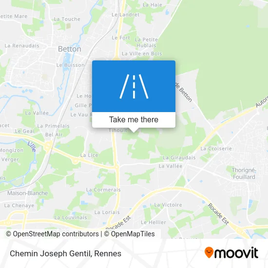 Chemin Joseph Gentil map