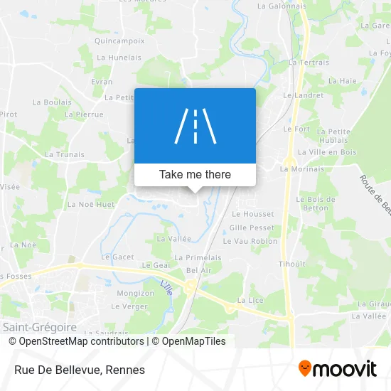 Rue De Bellevue map