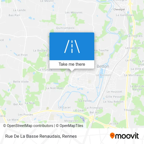 Rue De La Basse Renaudais map