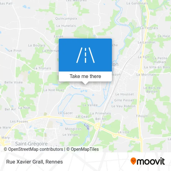 Rue Xavier Grall map