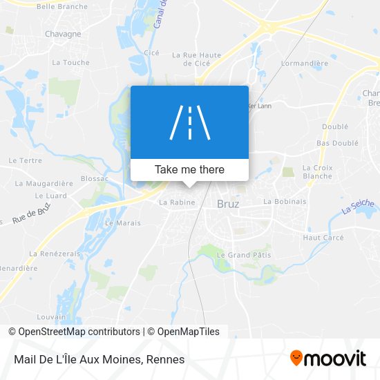 Mail De L'Île Aux Moines map