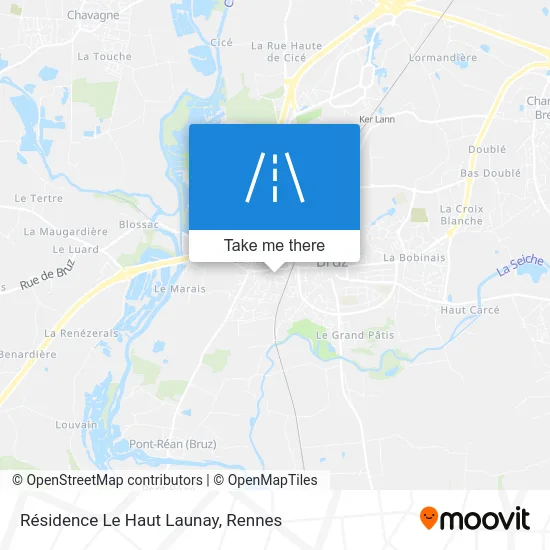 Résidence Le Haut Launay map