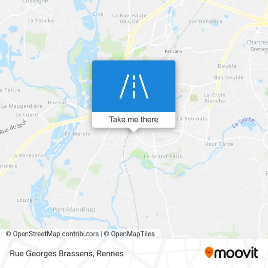 Rue Georges Brassens map