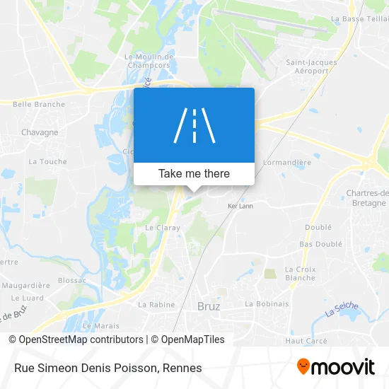 Rue Simeon Denis Poisson map