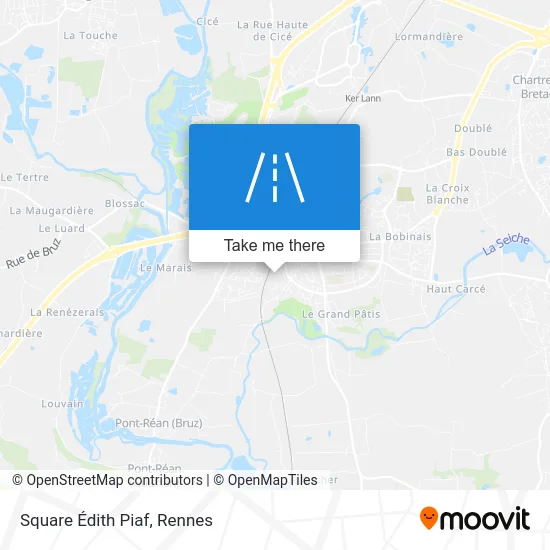 Square Édith Piaf map