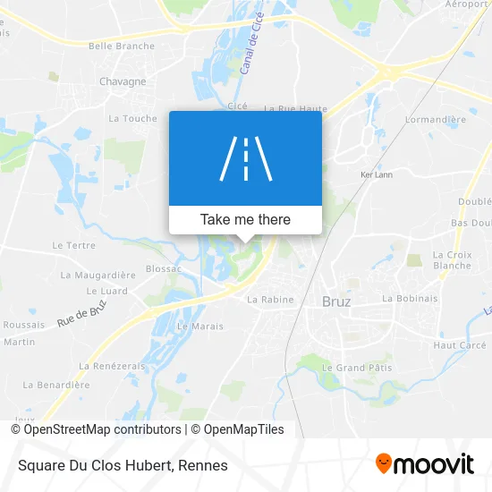 Square Du Clos Hubert map
