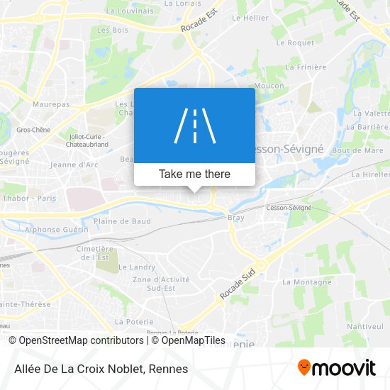 Allée De La Croix Noblet map