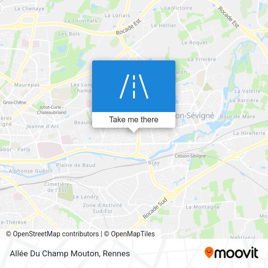 Allée Du Champ Mouton map