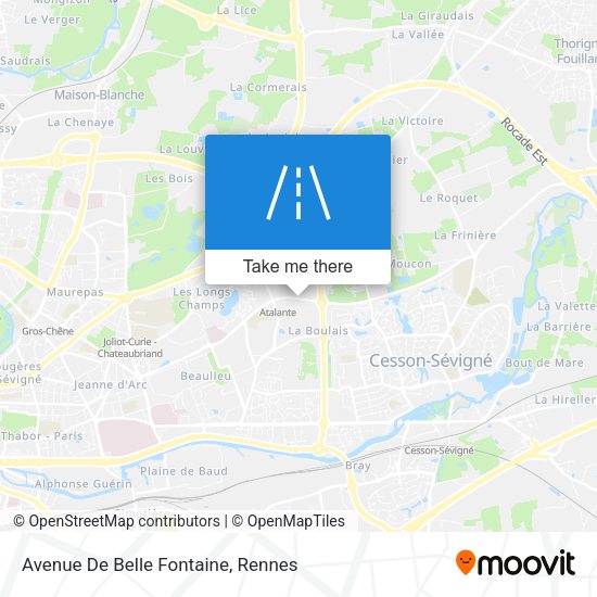 Avenue De Belle Fontaine map