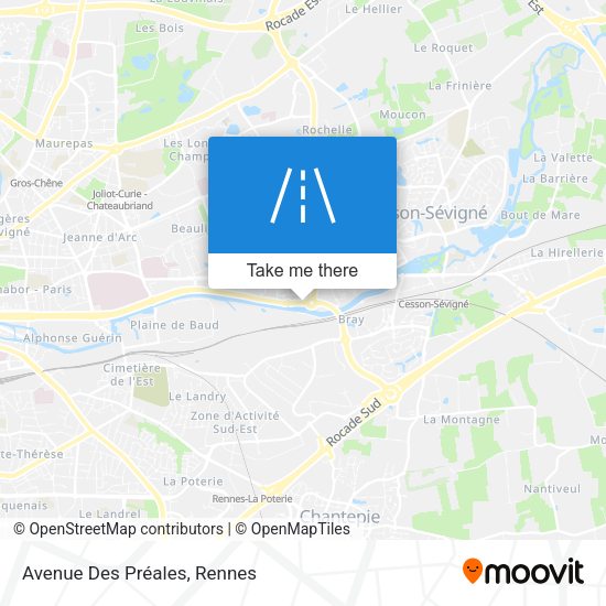 Avenue Des Préales map