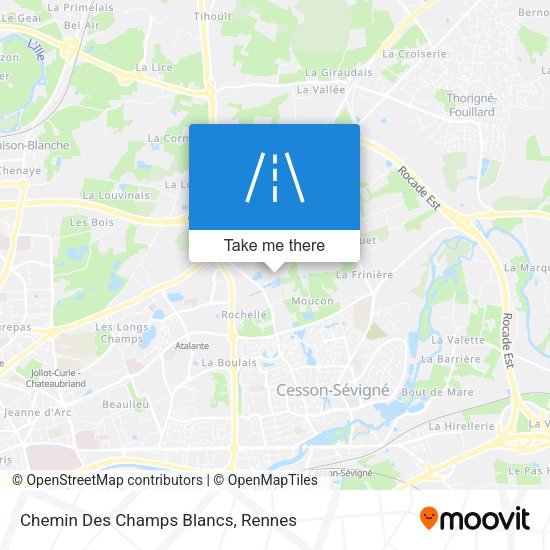 Chemin Des Champs Blancs map