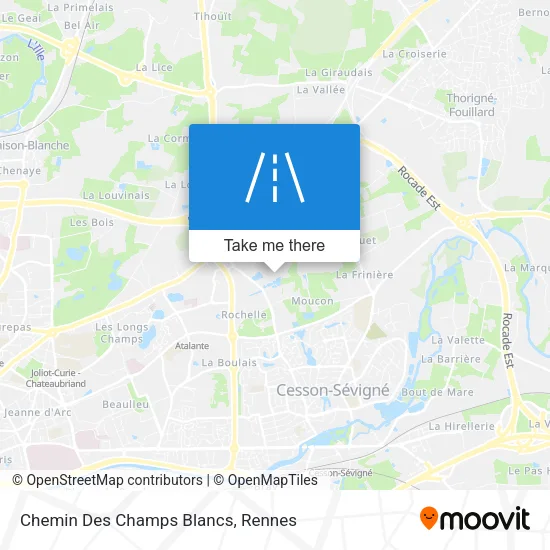 Chemin Des Champs Blancs map