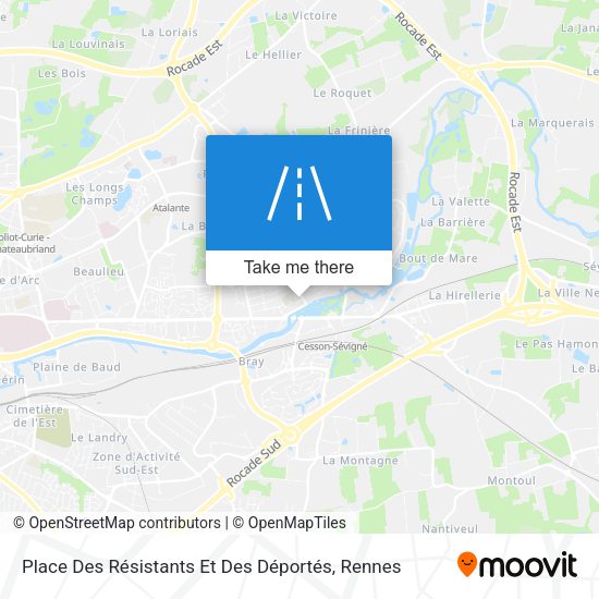 Place Des Résistants Et Des Déportés map